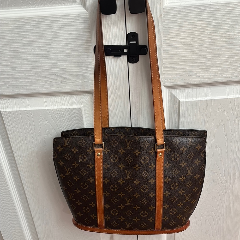 Louis Vuitton Brown and Tan Monogram Tote